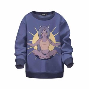 Tranquility Meditation With Marijuana Cool Kids Sweatshirt
