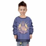 Tranquility Meditation With Marijuana Cool Kids Sweatshirt