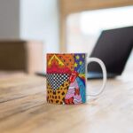 Trippy 420 Rolling Stones Logo Art Dope Ceramic Mug