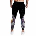 Trippy Astronaut Galaxy Themed 420 Marijuana Jogger Pants