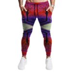 Trippy Astronaut Looking On Smiling Tree Marijuana Joggers