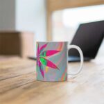 Trippy Bob Marley Marijuana Leaf Art Ceramic Coffee Mug