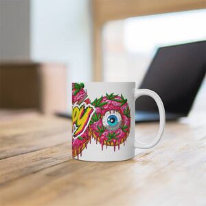Trippy Eye Donut Artwork Epic 420 Marijuana Coffee Mug