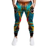 Trippy Eye Weed Artwork Epic Marijuana Tracksuit Bottoms