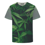 Trippy Fuck Off Overall Marijuana Hemp Print 420 T-Shirt