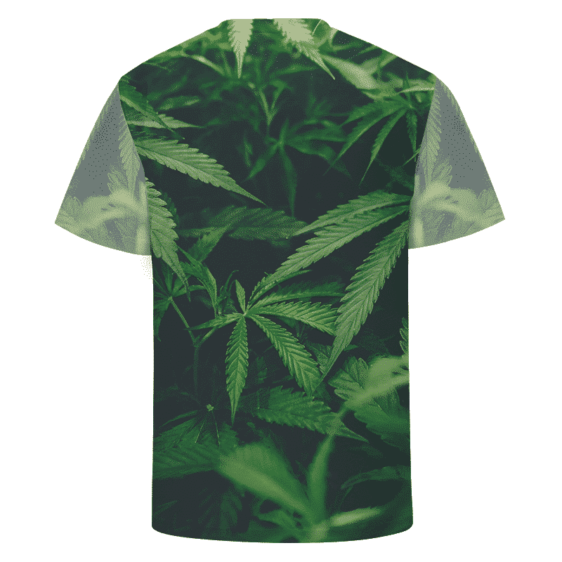 Trippy Fuck Off Overall Marijuana Hemp Print 420 T-Shirt