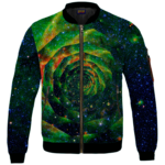 Trippy Galaxy Jimi Hendrix Smoking Joint 420 Bomber Jacket