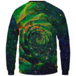Trippy Galaxy Jimi Hendrix Smoking Joint 420 Crewneck Sweatshirt