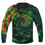 Trippy Galaxy Jimi Hendrix Smoking Joint 420 Marijuana Hoodie
