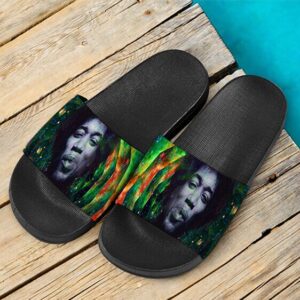 Trippy Galaxy Jimi Hendrix Smoking Joint 420 Slide Sandals