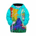 Trippy Guy Hitting Bong Art Dope 420 Marijuana Kids Hoodie
