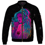 Trippy Kush Princess Galaxy Art Awesome Bomber Jacket