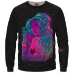 Trippy Kush Princess Galaxy Art Awesome Sweatshirt