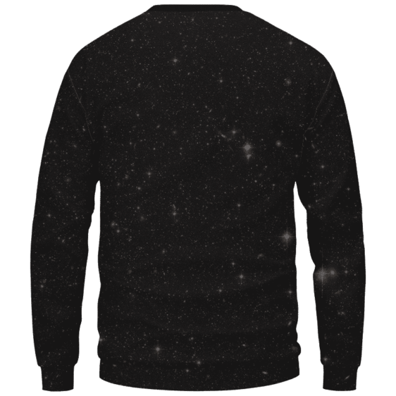 Trippy Kush Princess Galaxy Art Awesome Sweatshirt - Back Mockup