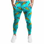 Trippy Pizza Weed Toppings Pattern Cool Marijuana Joggers