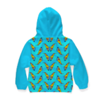 Trippy Pizza Weed Toppings Pattern Unique 420 Kids Hoodie