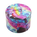 Trippy Rick Sanchez Purple Artwork Awesome Weed Grinder