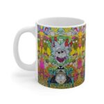 Trippy Ricky and Morty Stoner Art Epic 420 Weed Coffee Mug