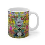 Trippy Ricky and Morty Stoner Art Epic 420 Weed Coffee Mug
