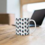 Trippy Skull Smoking Weed Joint Pattern Badass Coffee Mug