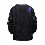 Trippy Space Astronaut Reaching Marijuana Buds Kids Sweater