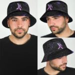 Trippy Space Astronaut Reaching Marijuana Dope Bucket Hat