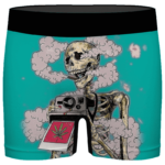 Trippy Stoned Skull Taking A Photo 420 Weed Hemp Men's Underwear