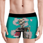 Trippy Stoned Skull Taking A Photo 420 Weed Hemp Men's Underwear
