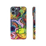 Trippy Stoner Frog Abstract Doodle 420 Weed iPhone 13 Case