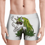 Trippy Unicorn Smoking Joint Awesome Cannabis Men's Underwear