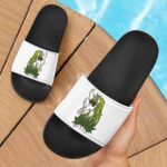 Trippy Unicorn Smoking Joint Awesome Cannabis Slide Sandals