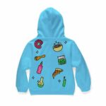 Trippy Weed Man Illustration Stylish 420 Kids Hoodie