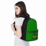 Unique Marijuana Logo Minimalist Green 420 Knapsack