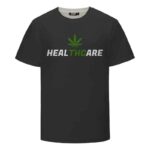 Weed THC Healthcare Dope Vector Marijuana Black T-shirt