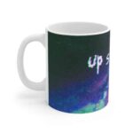 Up So High Rick Sanchez Trippy Galaxy 420 Weed Coffee Mug
