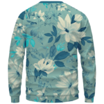 V For Vendetta Grinded Weed Cute Floral Crewneck Sweater - Back Mockup