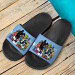 Characters Smoking Weed Together Marijuana Slide Sandals