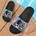 Characters Smoking Weed Together Marijuana Slide Sandals