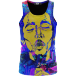 Vibrant Bob Marley Trippy Nature 420 Marijuana Weed Tank Top