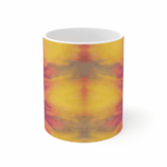 Vibrant Color Tie-Dye Weed Leaf Artwork Stylish Coffee Mug