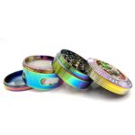 Vibrant Colors Frog Icon Design Marijuana Weed Grinder