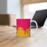 Vibrant Dripping Kush Marijuana Art Stylish Coffee Mug