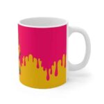 Vibrant Dripping Kush Marijuana Art Stylish Coffee Mug