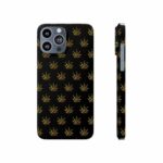 Vibrant Rasta Colors Weed Leaf Pattern Unique iPhone 13 Case