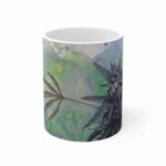 Water Color Painting Weed Art Awesome Ceramic Coffee Mug