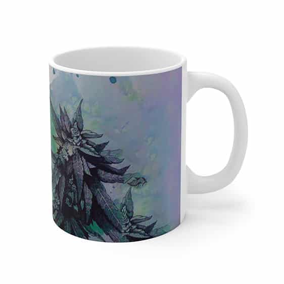 Water Color Painting Weed Art Awesome Ceramic Coffee Mug