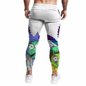 Weed Adventures of Rick and Morty Melting Art Jogger Pants