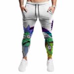 Weed Adventures of Rick and Morty Melting Art Jogger Pants