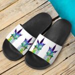 Weed Adventures of Rick and Morty Melting Art Slide Footwear