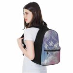 Weed Criss Cross Joint Gradient Purple Pink 420 Backpack